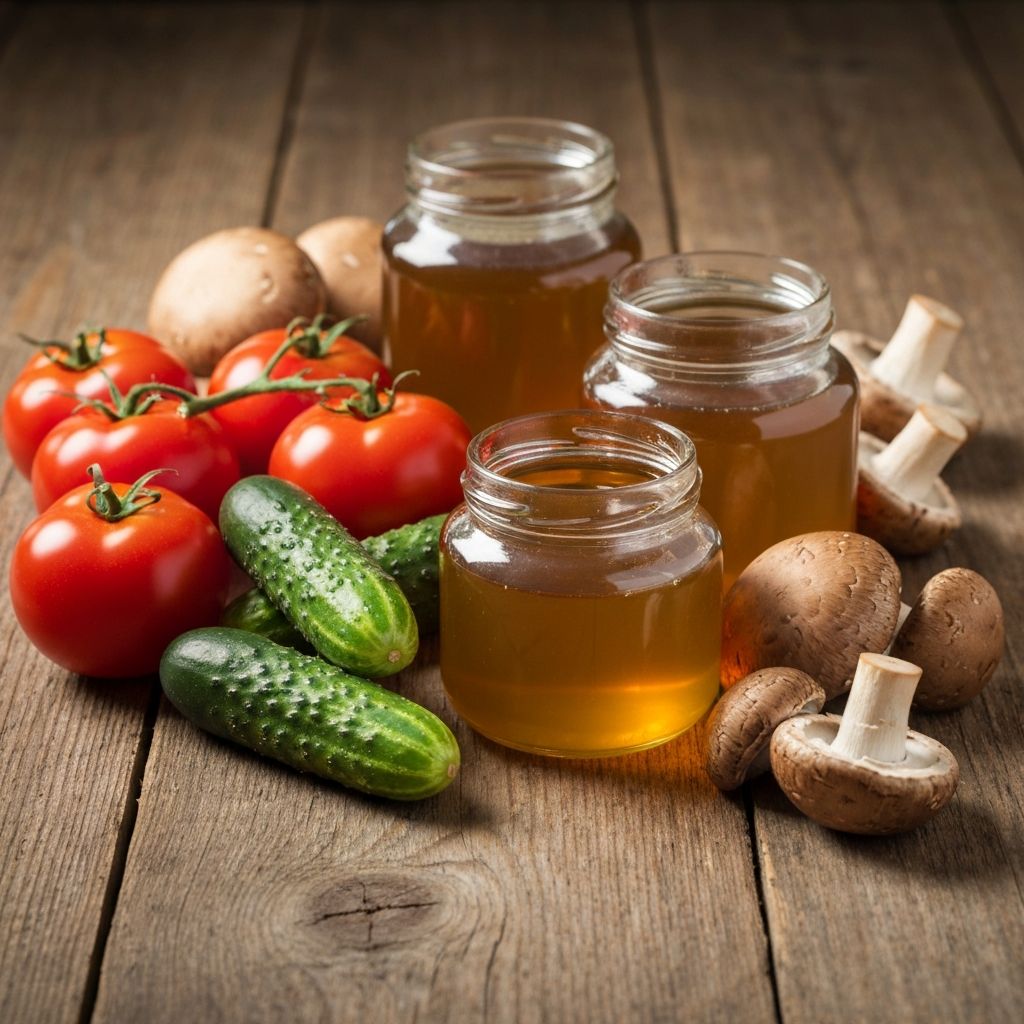 Vegetables, Mushrooms & Honey